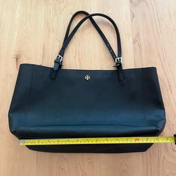 [Tory Burch] Saffiano Leather Laptop Tote Bag - Picture 14 of 14